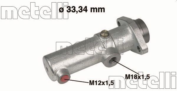 METELLI D1: 33,34 mm, Cast Iron Master cylinder 05-0157 buy