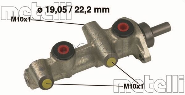 METELLI D1: 22,20 mm, Cast Iron Master cylinder 05-0197 buy