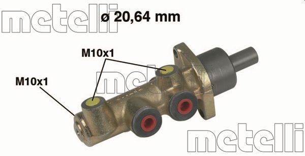 METELLI D1: 20,64 mm, Cast Iron Master cylinder 05-0218 buy