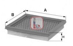 SOFIMA 58mm, 263mm, 360mm, Filter Insert Length: 360mm, Width: 263mm, Height: 58mm Engine air filter S 3300 A buy