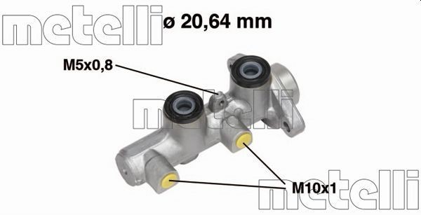 METELLI D1: 20,64 mm, Aluminium Master cylinder 05-0514 buy