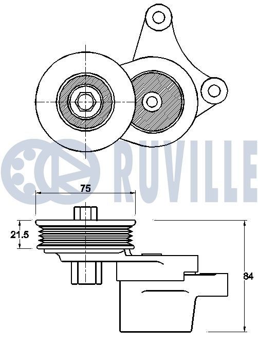 Original 65199 RUVILLE Engine water pump MERCEDES-BENZ