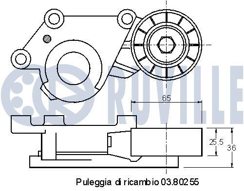 RUVILLE 6926 Wheel bearing kit 90080 36 178
