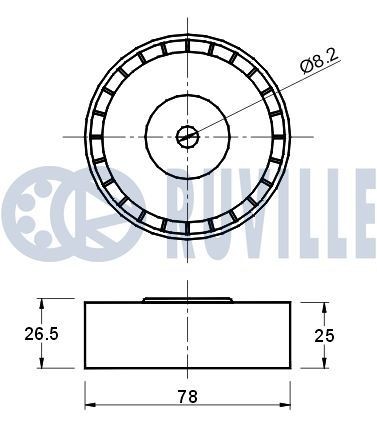RUVILLE 5449 Wheel bearing kit 68,00 mm