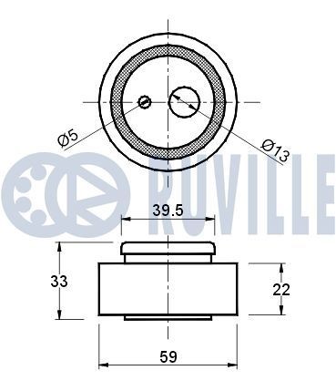 RUVILLE 7425 Wheel bearing kit 44300S2G008