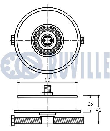 RUVILLE 7906 Wheel bearing kit 9004363087