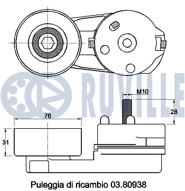 RUVILLE 6034 Wheel bearing kit 60 535 941