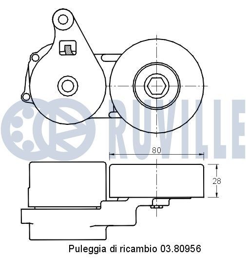 RUVILLE 6051 Wheel bearing kit 51754196