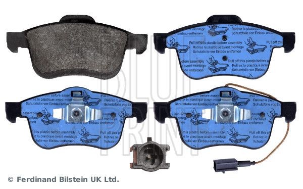 BLUE PRINT ADL144215 Brake pad set Front Axle, incl. wear warning contact, with piston clip