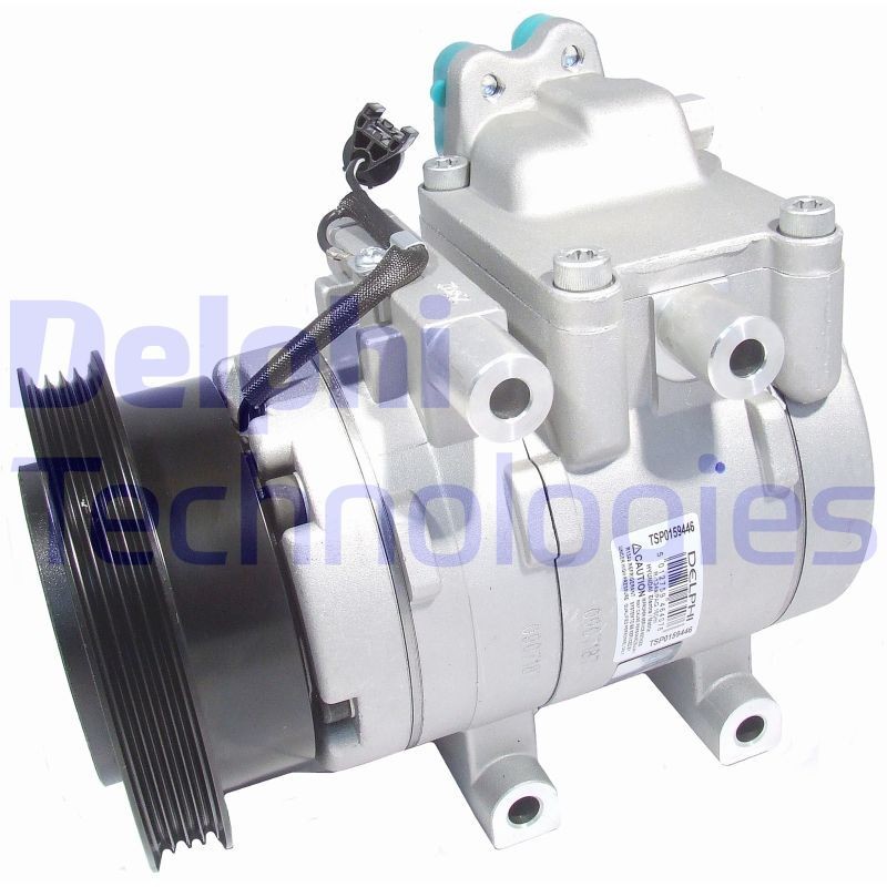 DELPHI TSP0159446 Air conditioning compressor Visteon HS15, PAG 46, with PAG compressor oil