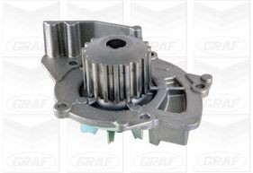 PA861 GRAF Water pumps VOLVO Number of Teeth: 19, with seal, Mechanical, Metal, Water Pump Pulley Ø: 56,13 mm, for timing belt drive