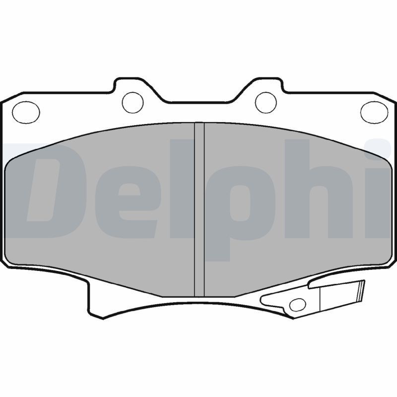 Original DELPHI 21775 Brake pad kit LP962 for TOYOTA LAND CRUISER