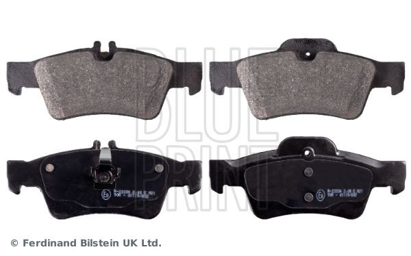 ADU174203 BLUE PRINT Brake pad set MERCEDES-BENZ Rear Axle, prepared for wear indicator