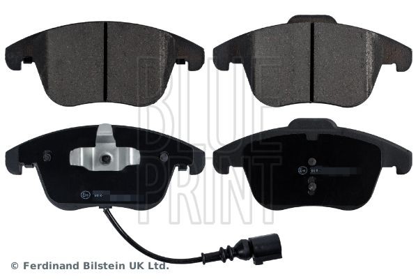 BLUE PRINT ADV184208 Brake pad set Front Axle, incl. wear warning contact, with piston clip