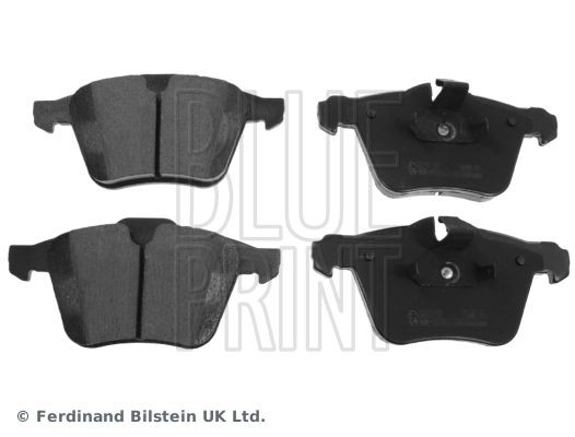 BLUE PRINT ADJ134202 Brake pad set Front Axle, prepared for wear indicator, with piston clip