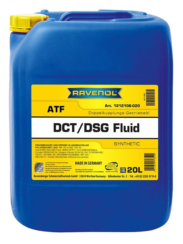 RAVENOL DCT/DSG 121210602001999 Automatic transmission fluid Audi A3 8P Sportback 2.0 TDI 170 hp Diesel 2011 price