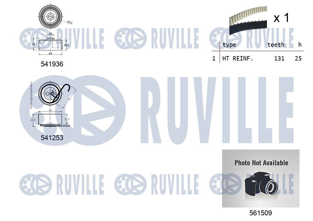 RUVILLE 57515 Tensioner pulley 642 200 06 70