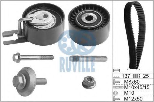 RUVILLE 5595372 Water pump and timing belt kit 1446647