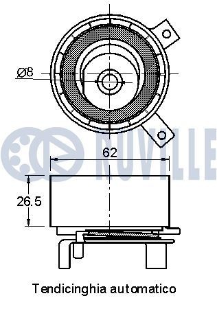 RUVILLE 6916 Wheel bearing kit 90363-38006