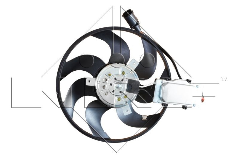 Original 47589 NRF Radiator cooling fan PORSCHE