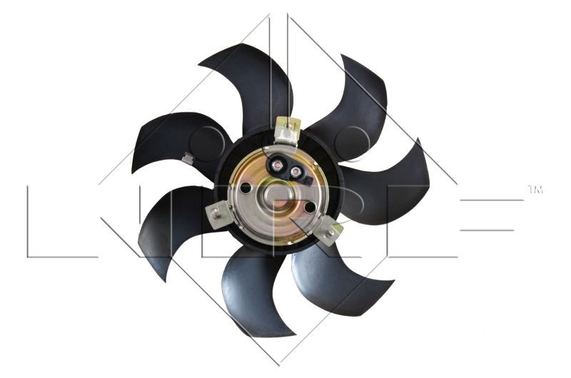 NRF 47591 Fan, radiator D1: 352 mm, 12V, 500W, without radiator fan shroud