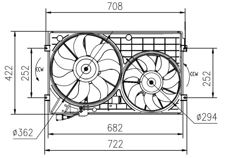 OEM-quality NRF 47394 Radiator cooling fan
