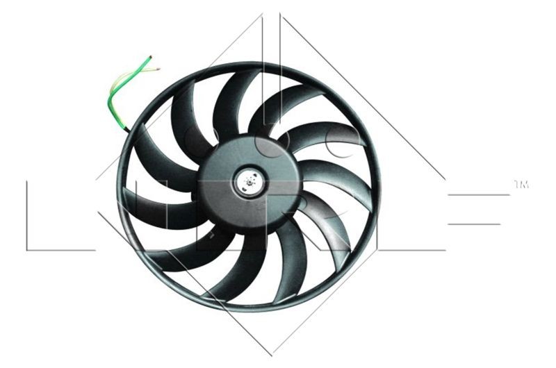 NRF D1: 380 mm, 12V, 200W, without radiator fan shroud Cooling Fan 47420 buy