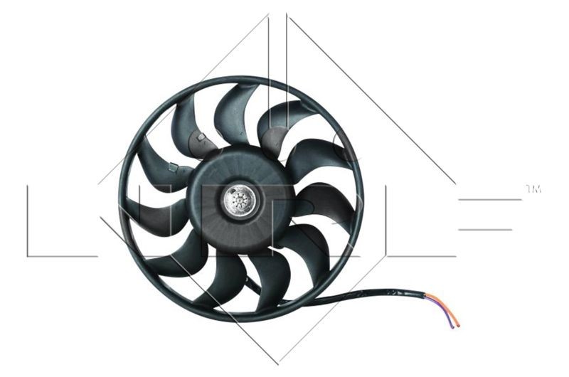 NRF 47423 Fan, radiator D1: 280 mm, 12V, 200W, without radiator fan shroud