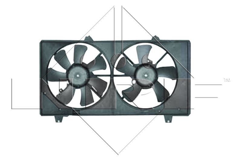 NRF D1: 320 mm, 12V, 120/120W, with radiator fan shroud Cooling Fan 47426 buy