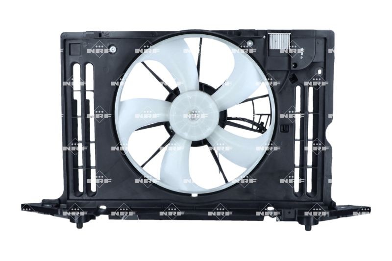 NRF 47493 Radiator cooling fan D1: 300 mm, 12V, 100W, with radiator fan shroud