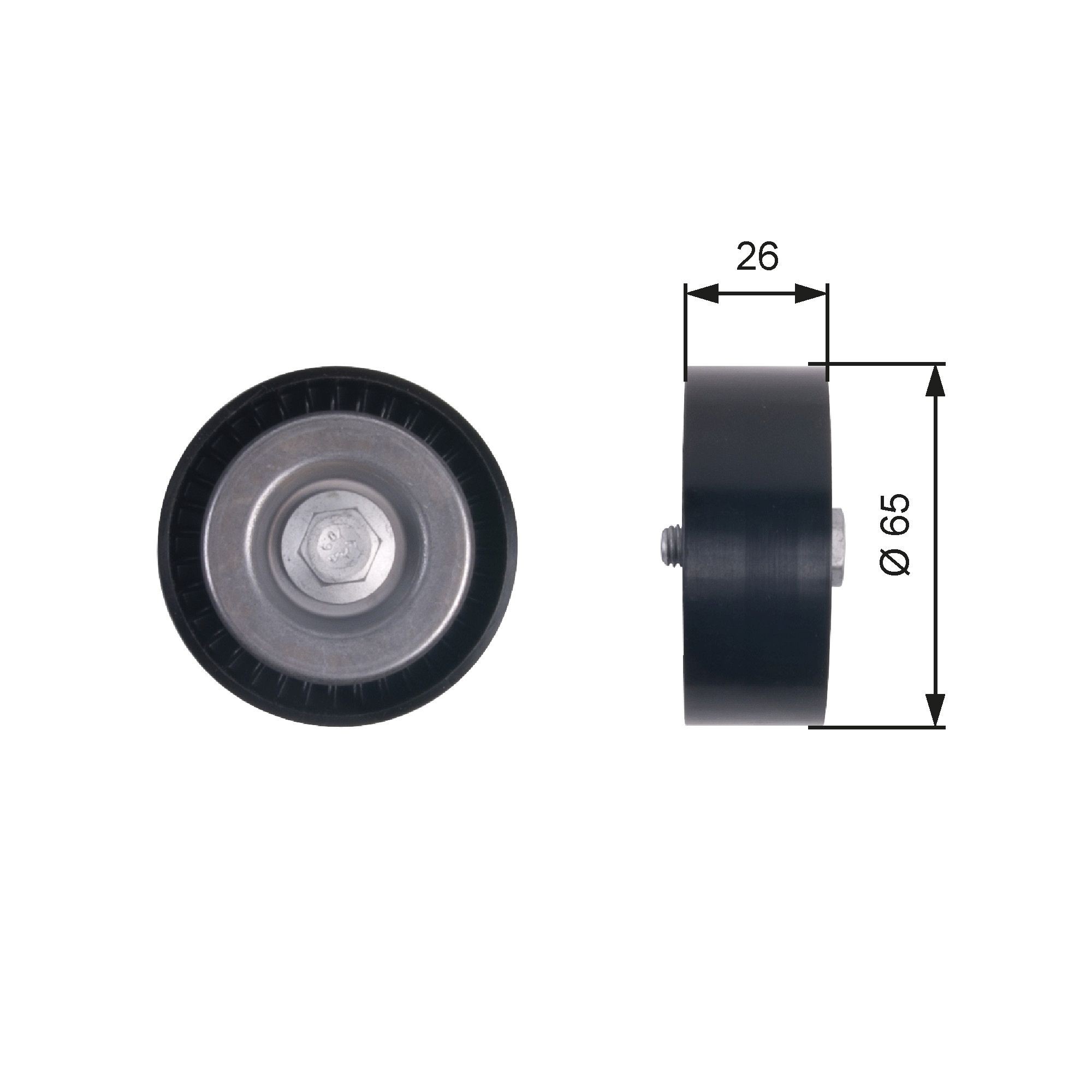 Chevy SUBURBAN Idler pulley 7750415 GATES T36414 online buy