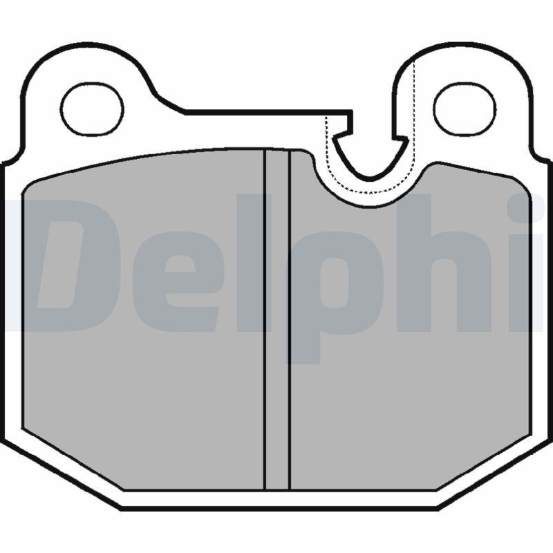 20588 DELPHI without accessories Height 1: 65,6mm, Height 2: 65,6mm, Width 1: 76,4mm, Width 2 [mm]: 76,4mm, Thickness 1: 16mm, Thickness 2: 16mm Brake pads LP161 buy