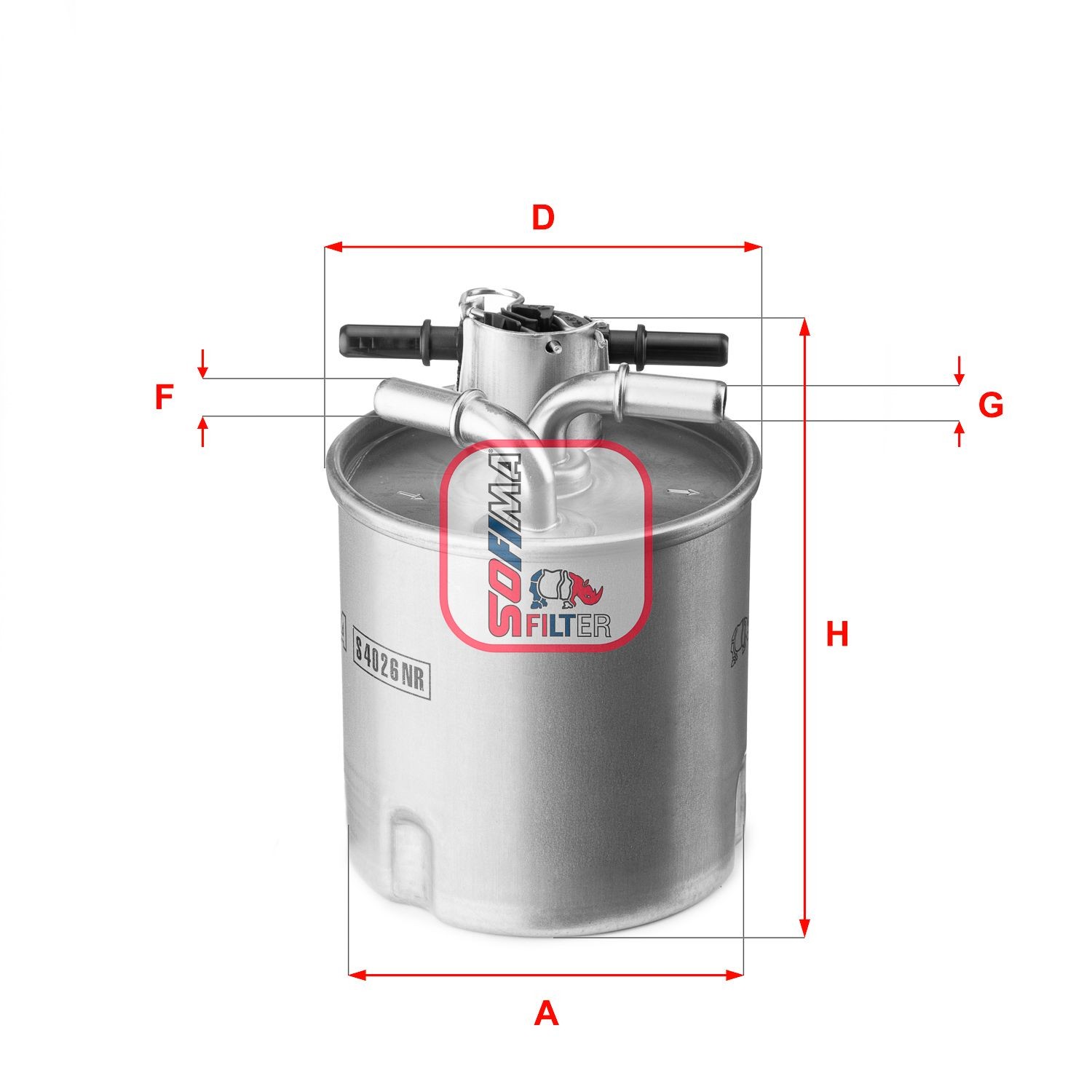 SOFIMA S 4026 NR Fuel filter Filter Insert, 10mm, 10mm