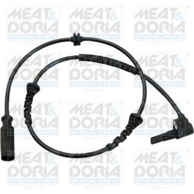 MEAT & DORIA 90265 ABS sensor Front Axle Right, Front Axle Left, Hall Sensor, 2-pin connector, 730mm, 835mm, 28mm, oval