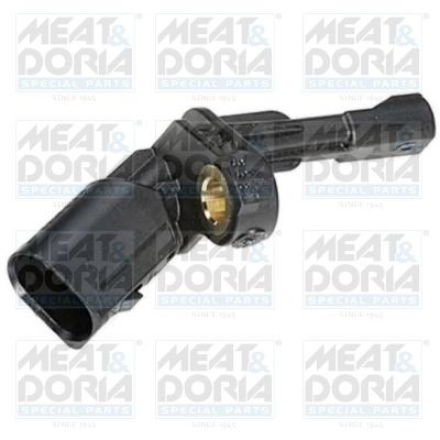 MEAT & DORIA 90049 ABS sensor Rear Axle Left, without cable, Hall Sensor, 2-pin connector, 39,8mm, 78mm, D Shape