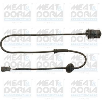 MEAT & DORIA 90054 ABS sensor Rear Axle Left, Rear Axle Right, Inductive Sensor, 2-pin connector, 1,3 kOhm, 1000mm, 44mm, black, rectangular