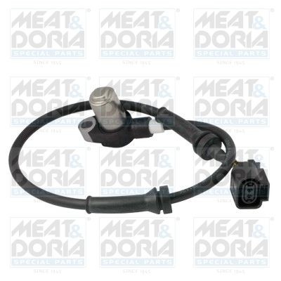MEAT & DORIA 90103 ABS sensor Front Axle Right, Front Axle Left, Inductive Sensor, 2-pin connector, 1,1 kOhm, 550mm, 28mm, D Shape
