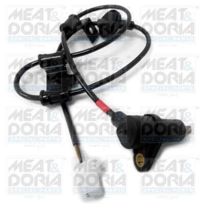 MEAT & DORIA 90452 ABS sensor Rear Axle Right, Inductive Sensor, 2-pin connector, 820mm, 1,38 kOhm