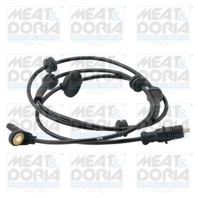 MEAT & DORIA 90165 ABS sensor Front Axle Right, Hall Sensor, 2-pin connector, 1340mm, 27,5mm, black, round