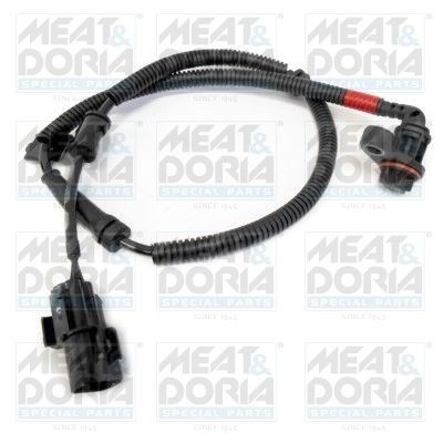 MEAT & DORIA 90498 ABS sensor Rear Axle Right, Hall Sensor, 2-pin connector, 770mm