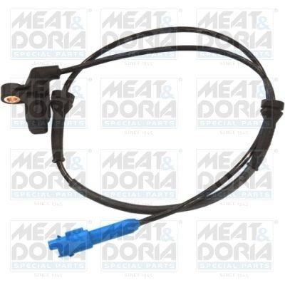 MEAT & DORIA 90175 ABS sensor Front Axle Right, Front Axle Left, Hall Sensor, 2-pin connector, 815mm, 865mm, 26mm, blue