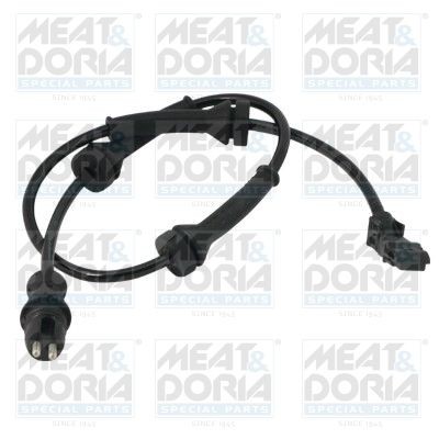 MEAT & DORIA 90188 ABS sensor Front Axle Right, Front Axle Left, Active sensor, 2-pin connector, 485mm, 560mm, black, round