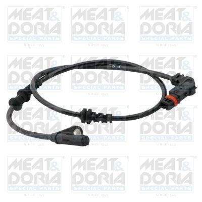 MEAT & DORIA 90205 ABS sensor Front Axle Right, Front Axle Left, Hall Sensor, 2-pin connector, 618mm, 700mm, 31mm, right-angled