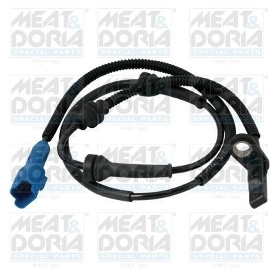 MEAT & DORIA 90207 ABS sensor Front Axle Right, Front Axle Left, Active sensor, 2-pin connector, 960mm, 1030mm, 35mm, blue