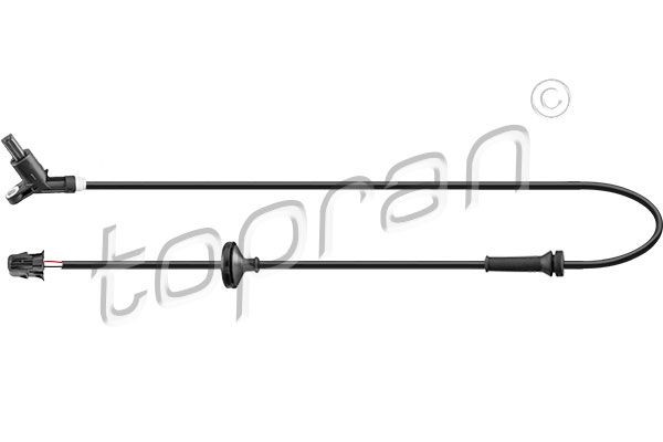 TOPRAN 113 735 ABS sensor Rear Axle Left, Rear Axle Right, with cable, for vehicles with ABS, 955mm