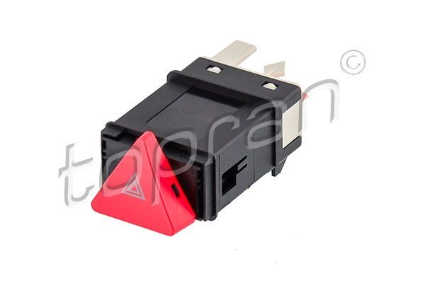 114743 Hazard Light Switch 114 743 001 TOPRAN 12V, Dashboard, with integrated relay