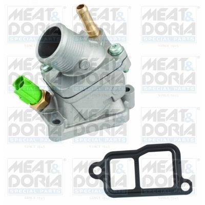 MEAT & DORIA 92639 Engine thermostat Opening Temperature: 91°C, with seal, with sensor
