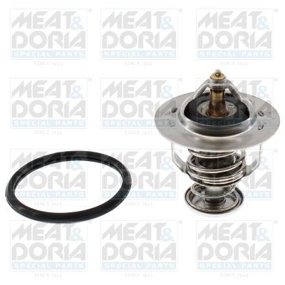 MEAT & DORIA 92742 Engine thermostat Opening Temperature: 82°C, with gaskets/seals
