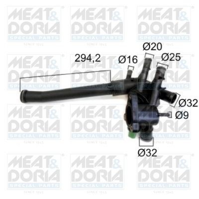 MEAT & DORIA 92802 Engine thermostat 032121026CB