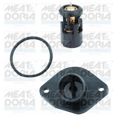 MEAT & DORIA 92480K Engine thermostat Opening Temperature: 87°C, with seal, with holder